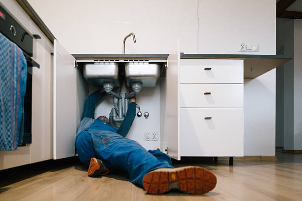 Professional Drain Cleaning technician working in Solebury, PA